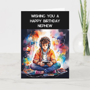 Carte Je vous souhaite un joyeux anniversaire Nephew G