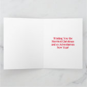 Carte Je vous souhaite un joyeux Noël d'un voyageur (Intérieur)