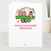 Carte Je vous souhaite un joyeux Noël d'un voyageur (Dos)