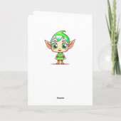 Carte Je vous souhaite un joyeux Noël et une bonne année (Dos)