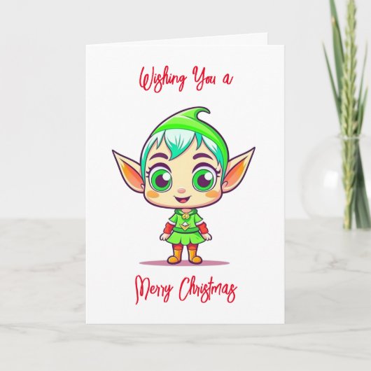 Carte Je vous souhaite un joyeux Noël et une bonne année (Devant)