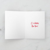 Carte Je vous souhaite un joyeux Noël et une bonne année (Intérieur)