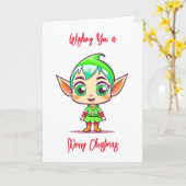 Carte Je vous souhaite un joyeux Noël et une bonne année (Fleur jaune)