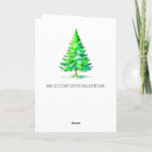 Carte Je vous souhaite un joyeux Noël personnalisé (Dos)