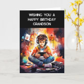 Carte Je vous souhaite un joyeux petit anniversaire | Ga (Fleur jaune)