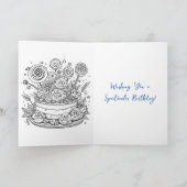 Carte Je vous souhaite un magnifique gâteau Arc-en-ciel  (Intérieur)