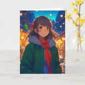 Carte Je vous souhaite un Noël formidable (Fleur jaune)