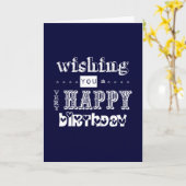 Carte Je vous souhaite un très joyeux anniversaire (Fleur jaune)