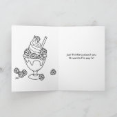 Carte Je vous souhaite une bonne journée ! Amitié Dit Sa (Intérieur)