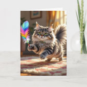 Carte Je vous souhaite une journée paw-some ! (Devant)