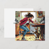 Carte Je vous souhaite une journée sans stress ! | Amabi (Devant / Derrière)