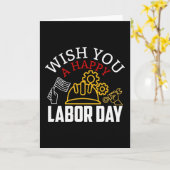 Carte Je vous souhaite une joyeuse fête du travail (Fleur jaune)