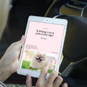 Carte Je vous souhaite une Pawsome Day Pomeranian Card