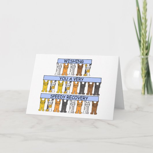 Carte Je vous souhaite une récupération rapide Cartoon C (Devant)