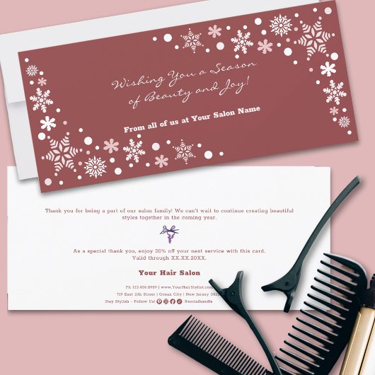 Carte Je vous souhaite une saison de beauté et de joie C