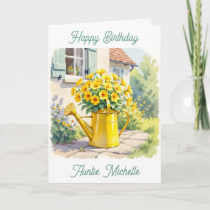 Carte Je vous souhaite une tante d'anniversaire paisible