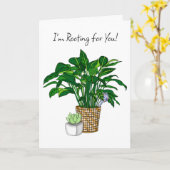 Carte Je vous soutiens | Encouragement (Fleur jaune)