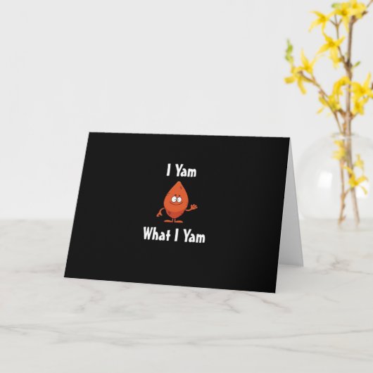 Carte Je Yam Ce Que Je Yam Conception De Base Pour Thank (Fleur jaune)