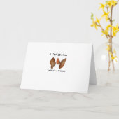 Carte Je Yam What I Yam, I Yam What I Yam, Comical, mign (Fleur jaune)