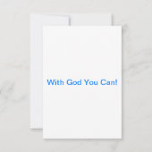 Carte Jean 14:2 KJV Bible Scripture Salutation (Dos)