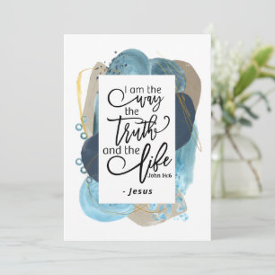 Carte Jean 14:6 Je suis le chemin de la Bible chrétienne