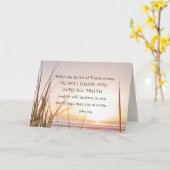 Carte Jean 16:13 L'Esprit de Vérité vous guidera, Océan (Fleur jaune)