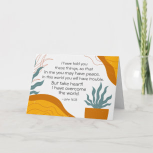 Carte Jean 16:33 En Moi, tu as peut-être la paix