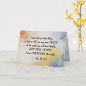 Carte Jean 16:33 J'AI SURMONTÉ le monde! (Fleur jaune)