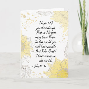 Carte Jean 16:33 Prenez coeur! J'ai surmonté le monde
