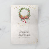 Carte Jean 1:14 La Parole devint Flesh, Noël (Intérieur)