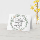 Carte Jean 3:16 Dieu a tellement aimé la Bible Verse du (Fleur jaune)