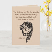 Carte Jean 3:17 (Fleur jaune)