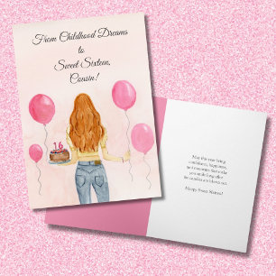 Carte Jean Cousine Sweet Sixteen