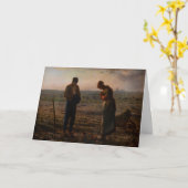 Carte Jean-François Millet - L'Angelus (Fleur jaune)