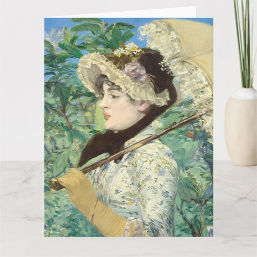 Carte Jeanne (Printemps) Edouard Manet   (Devant)
