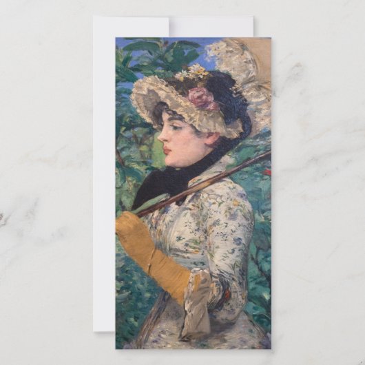 Carte Jeanne (Printemps) par Édouard Manet (Devant)