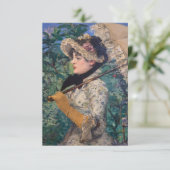 Carte Jeanne (Printemps) Par Édouard Manet (Debout devant)