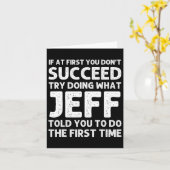 Carte Jeff Nom Cadeau Personnalisé Anniversaire Funny Ch (Fleur jaune)