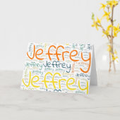 Carte Jeffrey (Fleur jaune)