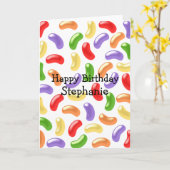 Carte Jelly Beans Anniversaire (Fleur jaune)