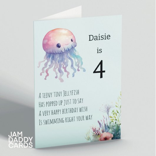 Carte Jellyfish Enfants Anniversaire