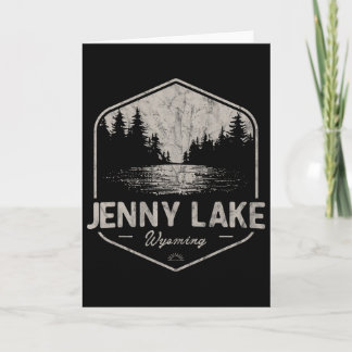 Carte Jenny Lake Wyoming Plein air Vintage