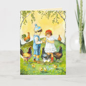 Carte Jenny Nyström Vintage et doux Pâques (Devant)