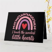 Carte J'enseigne aux cœurs les plus doux Professeur Arc- (Fleur jaune)