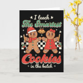 Carte J'enseigne aux cookies les plus intelligents du lo (Fleur jaune)