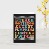 Carte J'Enseigne Les Citrouilles Les Plus Cuttes Dans Le (Fleur jaune)