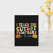 Carte J'Enseigne Les Citrouilles Les Plus Cuttes Dans Le (Fleur jaune)