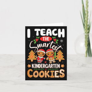 Carte J'enseigne les cookies au professeur de maternelle