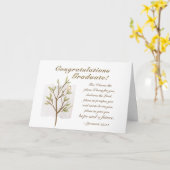 Carte Jeremiah 29:11 Car je connais les plans Graduation (Fleur jaune)