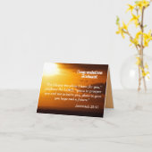 Carte Jeremiah 29:11 Encouragement (Fleur jaune)